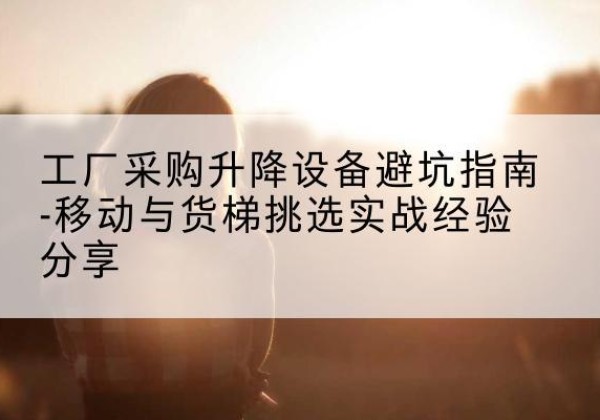 宜兴移动式升降机怎么选-工厂采购升降设备避坑指南-移动与货梯挑选实战经验分享