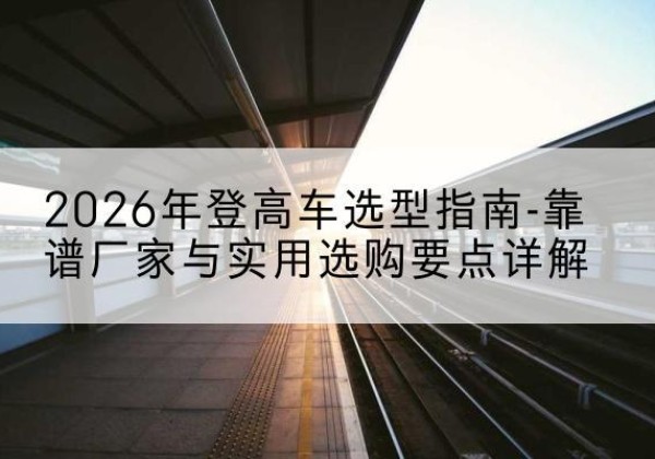 宜兴登高车厂家推荐-2026年登高车选型指南-靠谱厂家与实用选购要点详解